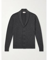 John Smedley - Rockford Shawl-Collar Recycled-Cashmere And Merino Wool-Blend Cardigan - Lyst