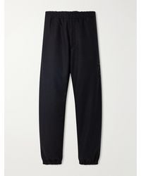 Stone Island - Ghost Tapered Wool And Nylon-Blend Flannel Drawstring Trousers - Lyst