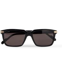 Cartier - Rectangular-Frame Acetate Sunglasses - Lyst