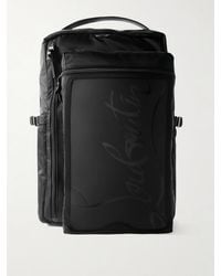 Christian Louboutin - Loubideal Leather-Trimmed Shell And Logo-Debossed Rubber Backpack - Lyst