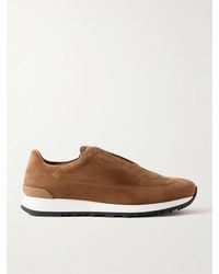 John Lobb - Lift Suede Slip-On Sneakers - Lyst
