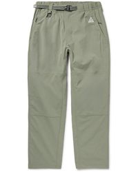 Nike - Acg Straight-leg Logo-embroidered Belted Stretch-shell Trousers - Lyst