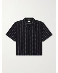 Aimé Leon Dore - Camp-Collar Striped Cotton-Blend Jacquard Shirt - Lyst
