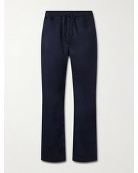 Saman Amel - Straight-Leg Cashmere Drawstring Trousers - Lyst