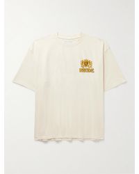 Rhude - Cresta T-Shirt aus Baumwoll-Jersey mit Logoprint - Lyst