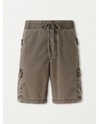 James Perse - Straight-leg Stretch Cotton-poplin Shorts - Lyst