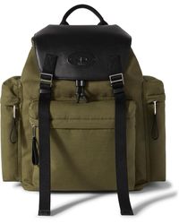 Mulberry - Skye Cotton-canvas And Full-grain Leather Backpack - Lyst