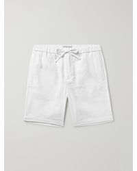 Frescobol Carioca - Felipe Straight-Leg Linen And Cotton-Blend Drawstring Shorts - Lyst