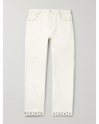 Valentino Garavani - Straight-leg Embellished Jeans - Lyst