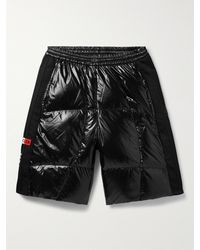 Moncler Genius - Adidas Originals Straight-leg Tech Jersey-trimmed Quilted Glossed-shell Down Shorts - Lyst