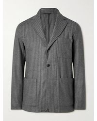 Hartford - Jonny Unstructured Pinstriped Virgin Wool-Blend Suit Jacket - Lyst