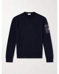 Moncler - Logo-Appliquéd Virgin Wool Sweater - Lyst