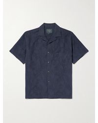 Portuguese Flannel - Palm Convertible-Collar Organic Cotton And Tencellyocell-Blend Shirt - Lyst