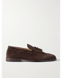 Brunello Cucinelli - Tasselled Suede Loafers - Lyst