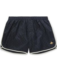 Gucci - Short-length Embroidered Jacquard Swim Shorts - Lyst