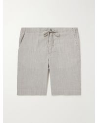 Loro Piana - Straight-Leg Striped Wool-Blend Shorts - Lyst