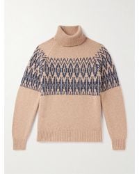 Kingsman - Fair Isle Jacquard-knit Wool Rollneck Sweater - Lyst