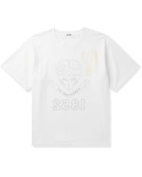 Bode - Cropped Reversible Printed Cotton-Jersey T-Shirt - Lyst