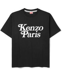 KENZO - Verdy Logo-flocked Cotton-jersey T-shirt - Lyst