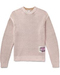 Acne Studios - Kype Logo-appliquéd Ribbed Wool-blend Sweater - Lyst