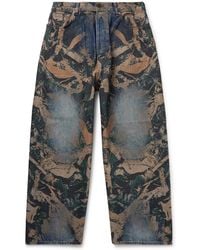 Acne Studios - Wide-Leg Printed Jeans - Lyst