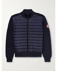 Canada Goose - Hybridge Slim-Fit Quilted Down Shell And Merino Wool Jacket - Lyst