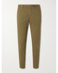 Boglioli - Straight-leg Cotton-blend Trousers - Lyst