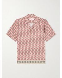 Orlebar Brown - Maitan Passetto Camp-Collar Printed Lyocell Shirt - Lyst