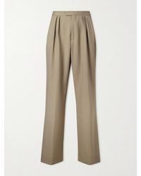 Dries Van Noten - Straight-Leg Wool And Mohair-Blend Twill Trousers - Lyst