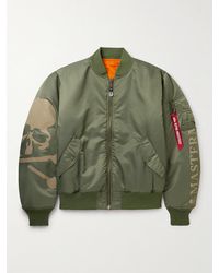MASTERMIND WORLD - Alpha Industries Ma-1 Reversible Logo-print Quilted Shell Bomber Jacket - Lyst