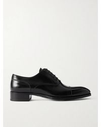 Tom Ford - Elkan Burnished-Leather Oxford Shoes - Lyst