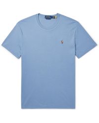Polo Ralph Lauren - Logo-Embroidered Cotton-Jersey T-Shirt - Lyst