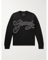 Givenchy - Logo-Embellished Embroidered Cotton-Jersey Sweatshirt - Lyst