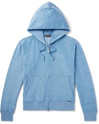 Tom Ford - Towelling Cotton-terry Zip-up Hoodie - Lyst
