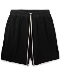 Rick Owens - Garment-dyed Cotton-jersey Drawstring Shorts - Lyst