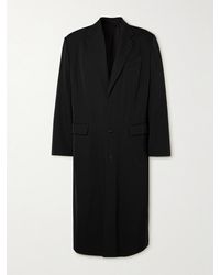 Balenciaga - Cappotto oversize in drill di cotone con logo applicato - Lyst