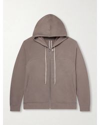 Rick Owens - Organic Cotton-Terry Zip-Up Hoodie - Lyst