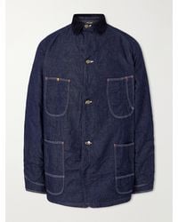 Orslow - Corduroy-Trimmed Denim Jacket - Lyst