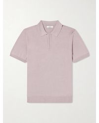 MR P. - Silk And Cotton-Blend Polo Shirt - Lyst