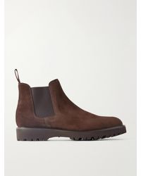 John Lobb - Lawry New Standard Suede Chelsea Boots - Lyst