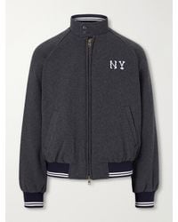 Aimé Leon Dore - Ny Highlanders Logo-Embroidered Wool-Blend Varsity Jacket - Lyst