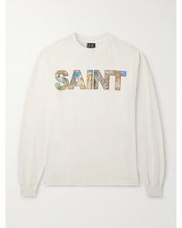 SAINT Mxxxxxx - Logo-print Cotton-jersey T-shirt - Lyst