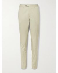 Canali - Kei Slim-fit Cotton-blend Suit Trousers - Lyst