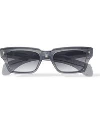 Jacques Marie Mage - Ashcroft Rectangular-frame Acetate And Silver-tone Sunglasses - Lyst