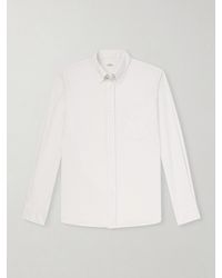Hartford - Pitt Button-Down Collar Tencel Lyocell, Cotton And Linen-Blend Shirt - Lyst