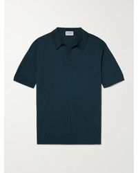 John Smedley - Noah Sea Island Cotton Polo Shirt - Lyst