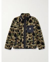 Carhartt - Prentis Jacke aus Fleece mit Camouflage-Print und Shell-Besatz - Lyst