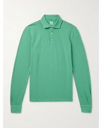 Fedeli - Zero Cotton-Piqué Polo Shirt - Lyst