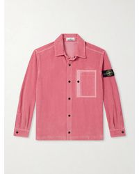 Stone Island - Organic Cotton-Corduroy 800 Overshirt - Lyst