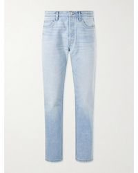 CHERRY LA - Straight-Leg Logo-Embroidered Distressed Jeans - Lyst